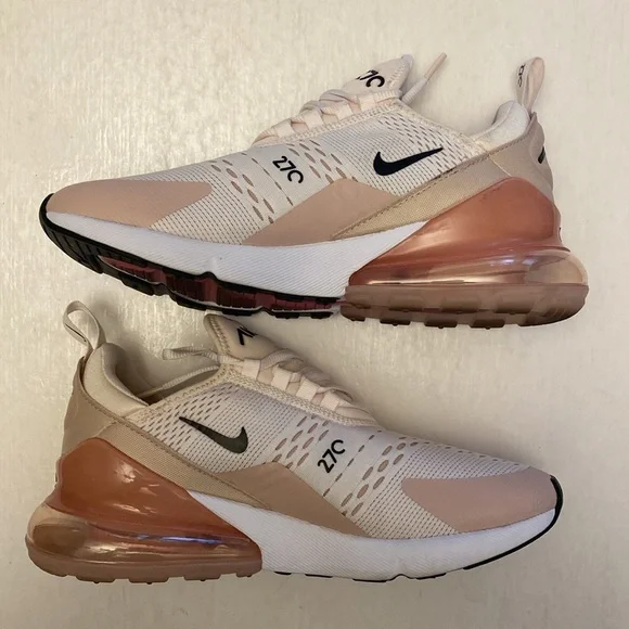 Nike Air Max 270 Sneakers in White and Pink AH6789-604 Size 9 Women’s - Picture 5 of 9